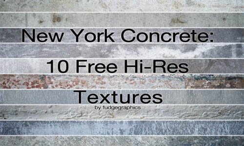 10 текстур Нью-Йорского бетона.